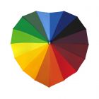 Paraplu Falcone Hartvormig Multicolor Windproof 